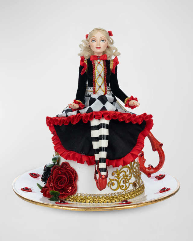 Alice on Teacup - Red